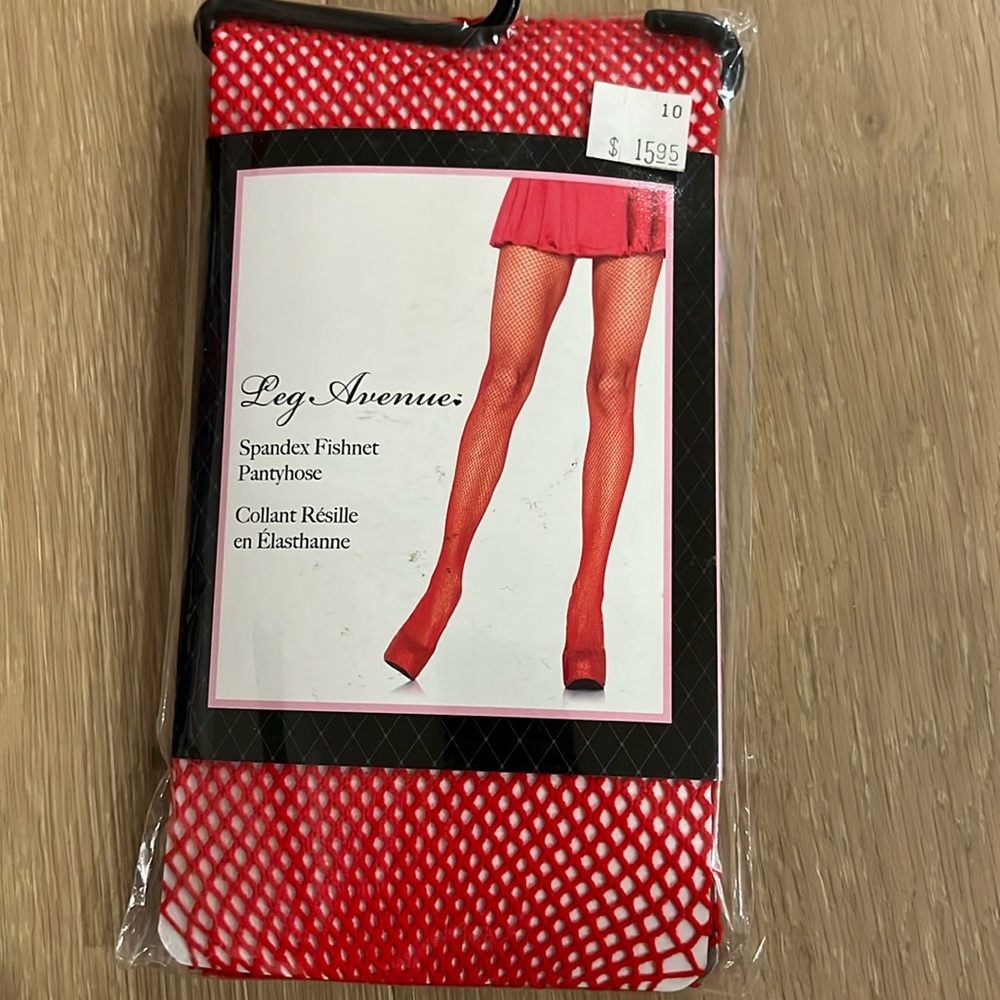 Spandex fishnet pantyhose